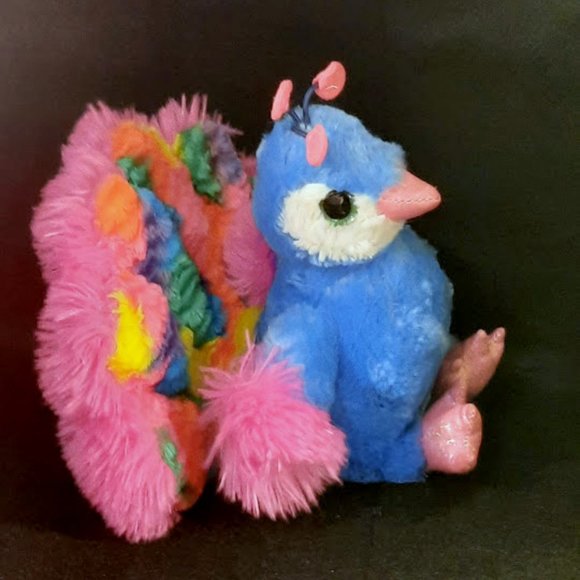 TOYS R US PEACOCK COLORFUL SPARKLE GLITTER EYES - Picture 3 of 7